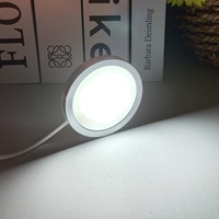Lampu LED USB 5V 3 Warna untuk di Bawah Kabinet, Lampu Puck LED, Kit Lampu Printer 3D untuk Dekorasi Rumah DIY
