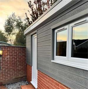 ألواح حائط ثلاثية الأبعاد طبيعية ، تصميم حديث ، كسوة المباني الخارجية للبيع بالجملة ، لوحة حائط WPC مضادة للماء للفيلات - Product Image 5