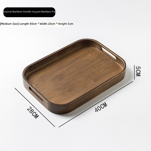 <span class=keywords><strong>Plateau</strong></span> de service en bois d'acacia massif, plusieurs tailles disponibles, expédition immédiate, anti-déformation (-10 à 70°C), idéal pour charcuterie et petit-déjeuner, style charpentier ancien - Product Image 6
