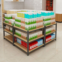 Étagères de supermarché de la marque RD avec une épaisseur de couche de 15 mm pour table de promotion en magasin
