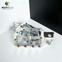 KOTORQ Repose-pieds larges CNC en Y pour Tuttio Soleil 01, plateforme antidérapante en aluminium pour moto électrique tout-terrain, amélioration