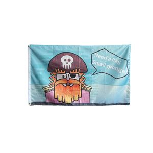 Высококачественный 100% полиэстер, оптовая продажа от производителя, флаг 90x150 см (3x5 футов) с цифровой сублимационной печатью 100D для наружного использования, с индивидуальным дизайном (мультяшный) - Product Image 1