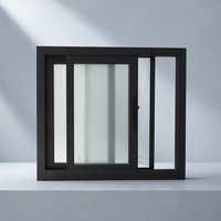 Fenêtres coulissantes en aluminium pour écoles, système de fenêtres coulissantes en aluminium pour maisons avec moustiquaire coulissante