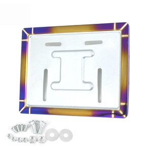 Marco de Matrícula de Acero Inoxidable para Motocicleta de Tailandia, Marco de Matrícula Azul Quemado, Marco de Matrícula para Automóvil - Product Image 3