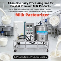 Chaîne de production industrielle de pasteurisation du lait en acier inoxydable à longue durée de vie pour petites exploitations, prix au Pakistan, à vendre