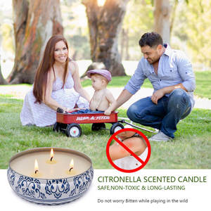 Colorido anti-mosquito vela latas para casa e uso ao ar livre Insect Repellent velas para Thanksgiving Diwali Páscoa Ramadan - Product Image 6