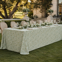 Nappe Ronde en Polyester et Lin à Motif Personnalisé, Vente en Gros, Idéale pour Mariages en Extérieur, Événements et Location de Fêtes