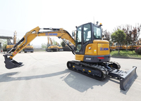 Mini-excavatrice d'occasion XE55E 5t 6t 6 Tonnes, excavatrice sur chenilles, mini-pelleuse 6 Tonnes, petite mini-excavatrice