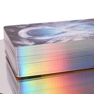 Cartas de Tarot, tarjetas francesas, negras y doradas, de Ángel - Product Image 3