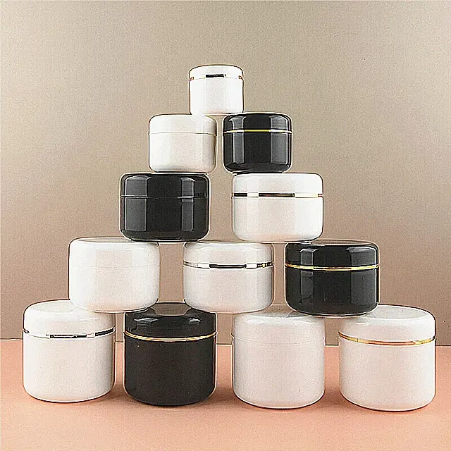 Petits pots en plastique bon marché 10Ml 250Ml 300Ml 500Ml avec couvercle pots de crème cosmétique 1Oz 4Oz