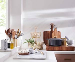 ถาดเสิร์ฟเค้กหินอ่อนกระดานขนมอบธรรมชาติจัดแสดงอาหารหรูหรา - Product Image 2