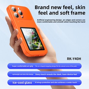 Funda Protectora para Teléfono RK-Y40H con Pantalla a Color Inteligente con IA, Material de <span class=keywords><strong>PC</strong></span>, Protección de 360 Grados, para 13/14/15 Pro, con Fotografía en Pantalla Compartida - Product Image 5