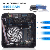 Mini PC Hystou M7, nouveau, Windows 11, Core i5, 64 Go DDR4, 256 Go SSD+HDD, graphismes UHD 620, garantie 3 ans, mise en veille automatique, pour la maison et les étudiants