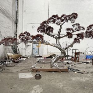 Escultura de Silueta Humana Art Deco M122 de Acero Inoxidable, Impermeable, Duradera, Multifuncional, para Montaje en Suelo Exterior, Arte para Plazas - Product Image 6