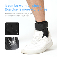Attelle de cheville sportive réglable et durable en nylon et élasthanne avec sangle de maintien et protection professionnelle pour adultes unisexes