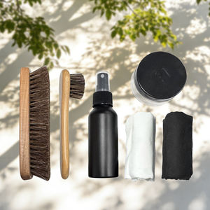 Kit d'<span class=keywords><strong>entretien</strong></span> du <span class=keywords><strong>cuir</strong></span> de luxe, nettoyant pour <span class=keywords><strong>cuir</strong></span> premium et crème lustrante pour chaussures - Product Image 4