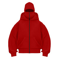 Survêtement d'hiver de haute qualité pour homme, veste de sport à fermeture éclair intégrale avec cagoule intégrée, vêtements de sport personnalisés, streetwear, cagoule, sweats à capuche