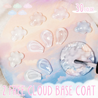 2 Vernis de Base Cloud Gratuits Sans HEMA ni TPO, Top Coat Blanc Laiteux, Vernis Gel UV pour Salon de Manucure, Couleur Sans Résidu, Vente en Gros Usine, Marque Privée