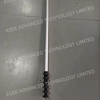 Poteau de mesure télescopique en fibre de carbone fabriqué en Chine avec des colliers de serrage pour tubes télescopiques