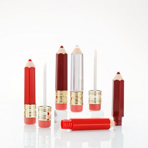 Forme de stylo Mini 5ml coupe unique en forme de <span class=keywords><strong>crayon</strong></span> brillant à lèvres tube brillant à lèvres personnalisé mat liquide rouge à lèvres tube en plastique avec baguettes - Product Image 4