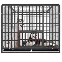 Cages pour animaux de compagnie modernes Sparxwizz Engineering, robustes, en fer noir, revêtement poudré, résistantes à l'eau, écologiques, sécurisées et solides