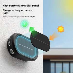 Lampes solaires <span class=keywords><strong>LED</strong></span> extérieures de petite taille avec indice de protection IP65, pour pelouse, grille, marches, escaliers, garde-corps, allée décorative, corps en ABS, lampes murales de jardin - Product Image 3