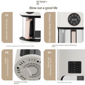 Friteuse à air noire automatique 5L Four en verre antiadhésif multifonctionnel électrique 5 en 1 Non toxique et écologique - Product Image 3
