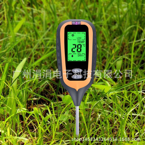 เครื่องทดสอบดินอเนกประสงค์ 6.4x3.5 ซม. จอแสดงผลดิจิตอล วัดความชื้น อุณหภูมิ แสง และค่า pH สำหรับการเกษตร - Product Image 3