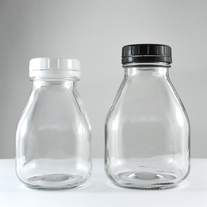 Bán Buôn Rỗng 200Ml 250Ml 500Ml 1L Sữa/Nước Trái Cây/Trà/Uống Chai Thủy Tinh Với Nắp - Product Image 3