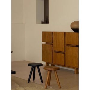 Wabi Sabi Style Solid Wood <b>Sideboard</b> 110x38x91 Cm Storage Living Room Cabinet Japanese Retro Design Tea Cabinet - Product Image 2