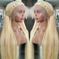12A Cheveux Bruts Blond Miel Avant de Lacet Perruques 13X4 HD Transparent Pleine Dentelle Frontale Perruque 613 Perruques de Cheveux Humains Pour Les Femmes Noires