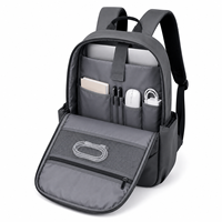 Sac à dos pour ordinateur portable multifonctionnel en nylon personnalisé de 14 pouces, léger, pour les voyages d'affaires, le bureau et l'école