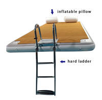Plate-forme gonflable flottante pour jeux d'eau, personnalisé, livraison gratuite