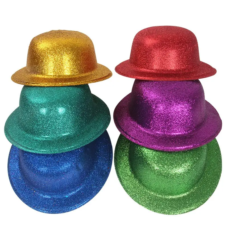 10 Colors Party Hats Cap Shiny Glitter Round Party Top Hat Magic trick Gentleman's Bowler Hat for Performance Children's Party| Alibaba.com 10 Colors Party Hats Cap Shiny Glitter Round Party Top Hat Magic trick Gentleman's Bowler Hat for Performance Children's Party| Alibaba.com