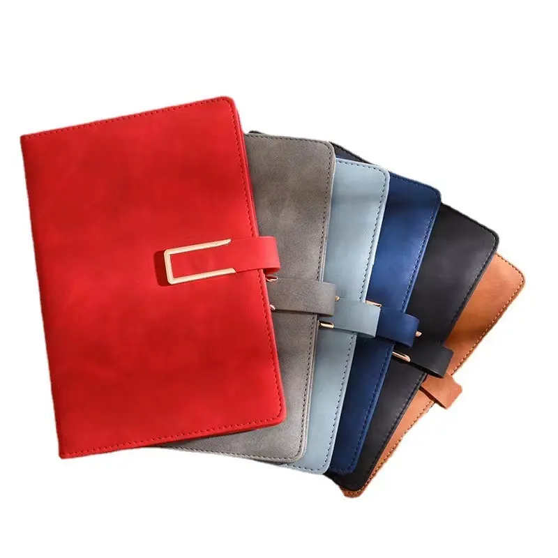 2024 baru Notebook bisnis Logo cetak A5/B5/A3/A4 disesuaikan desain Diary Hardcover PU kulit buku harian buku catatan kerja