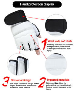 Protection de pied de Taekwondo personnalisée OEM, blanche, durable, respirante, pour l'entraînement et le combat - Product Image 3