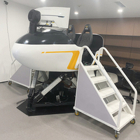 Plateforme de simulation de vol à 6 degrés de liberté, simulateur de mouvement de vol à servo-moteur électrique haute précision pour la formation des pilotes