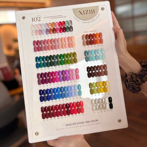 Ensemble de vernis à ongles en gel UV 102 couleurs, gel à ongles qui s'enlève en les trempant, avec panneau d'affichage pour salon professionnel - Product Image 1