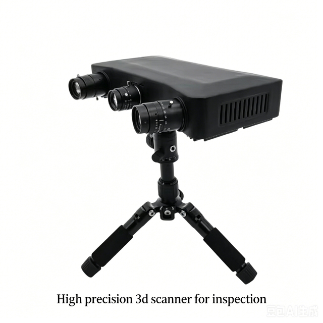 Dual Camera Accuracy Optic Component Setup Scan 3D up Manufacturing Stationary Sensor for Three Dimensional Modeling