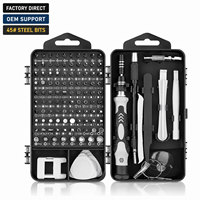 Mini-jeu de tournevis de précision 118-en-1 avec embouts magnétiques en acier inoxydable, professionnel pour centre de réparation, fourniture OEM