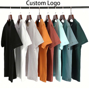 Camiseta estilo Plain Ropa para hombre, impresión DTF, alta calidad, informal, holgada, para verano, uso diario, con logo personalizado, talla grande. - Product Image 1