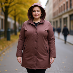 HDJ <b>Women's</b> Reversible Lightweight Cotton AD-816 <b>Women</b> Plus Size <b>Coat</b> Jacket - Product Image 3