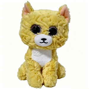 Customized Yellow <b>cat</b> <b>plush</b>, Kitten stuffed animal, Big eye <b>cat</b> <b>plush</b>, Ginger kitty <b>plush</b> toy - Product Image 2