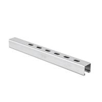 Profilé en aluminium 40x40, galvanisé à chaud, profil en U, avec rainure, pour garniture de bord en plastique