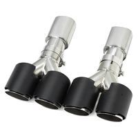 Embouts d'échappement pour GT50 GT53 AMG Upgrade GT63 en acier inoxydable 304 avec embouts de tuyau d'échappement quadruples ronds en fibre de carbone