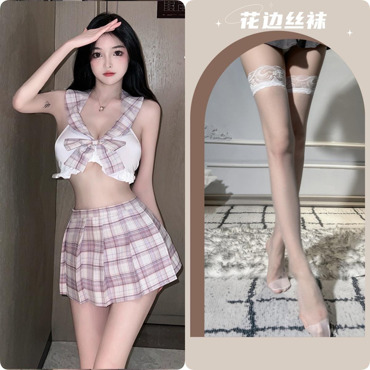 JK suit + white stockings