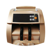 Détecteur de billets portable professionnel haute vitesse 1100 pièces/min avec écran LCD, compteur de billets UV/MG et reconnaissance automatique multi-devises