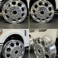 Jantes DRW forgées Viaol à haute capacité de charge, polies, compatibles avec F-350, F450, F550, Ram2500, Silverado 2500HD