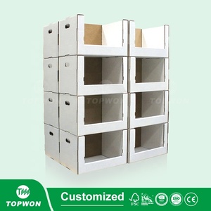 Tùy chỉnh siêu thị bán lẻ các tông Stackable khay hiển thị PDQ hộp chip các loại hạt Cookie Snack tông Pallet hiển thị - Product Image 4