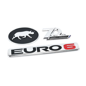 Vernice Spray personalizzata di alta qualità galvanica bave Free Abs in plastica cromata Auto distintivo emblema adesivo con campione gratuito - Product Image 1